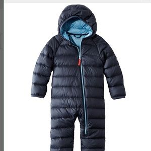 LL Bean Navy Infant Ultralight 650 Down Bunting